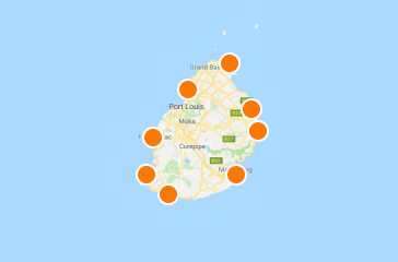 Hotely na mapě, Maurícius