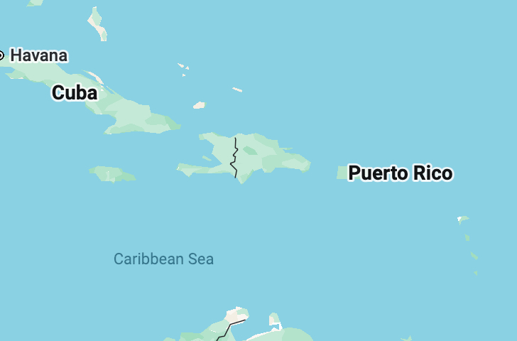 Hotely na mapě, Karibik