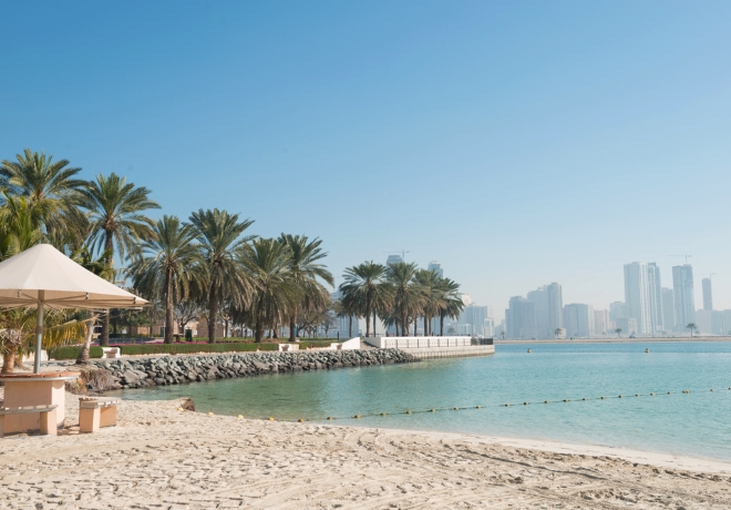 Pláž Al Mamzar Beach Park v Dubaji