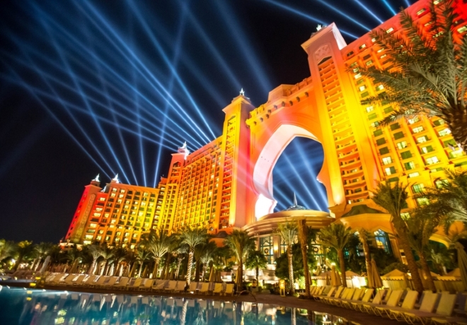 Akce Aquaventure After Dark v hotelu Atlantis The Palm