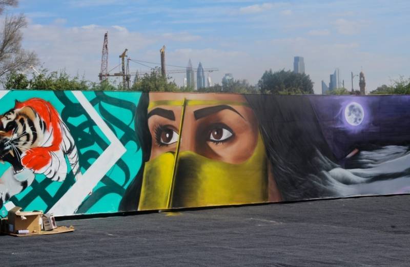 Street Art na periferii Dubaje