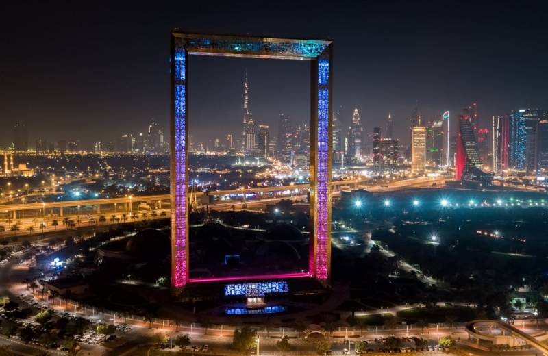 Atrakcia Dubai Frame, Spojené Arabské Emiráty