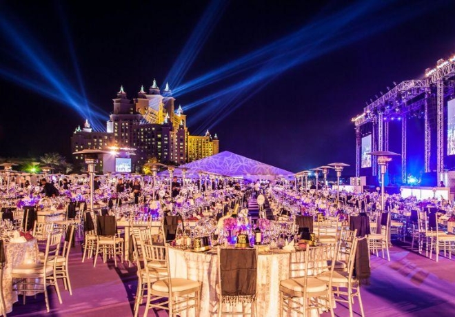 Silvestrovská gala večeře - hotel Atlantis The Palm